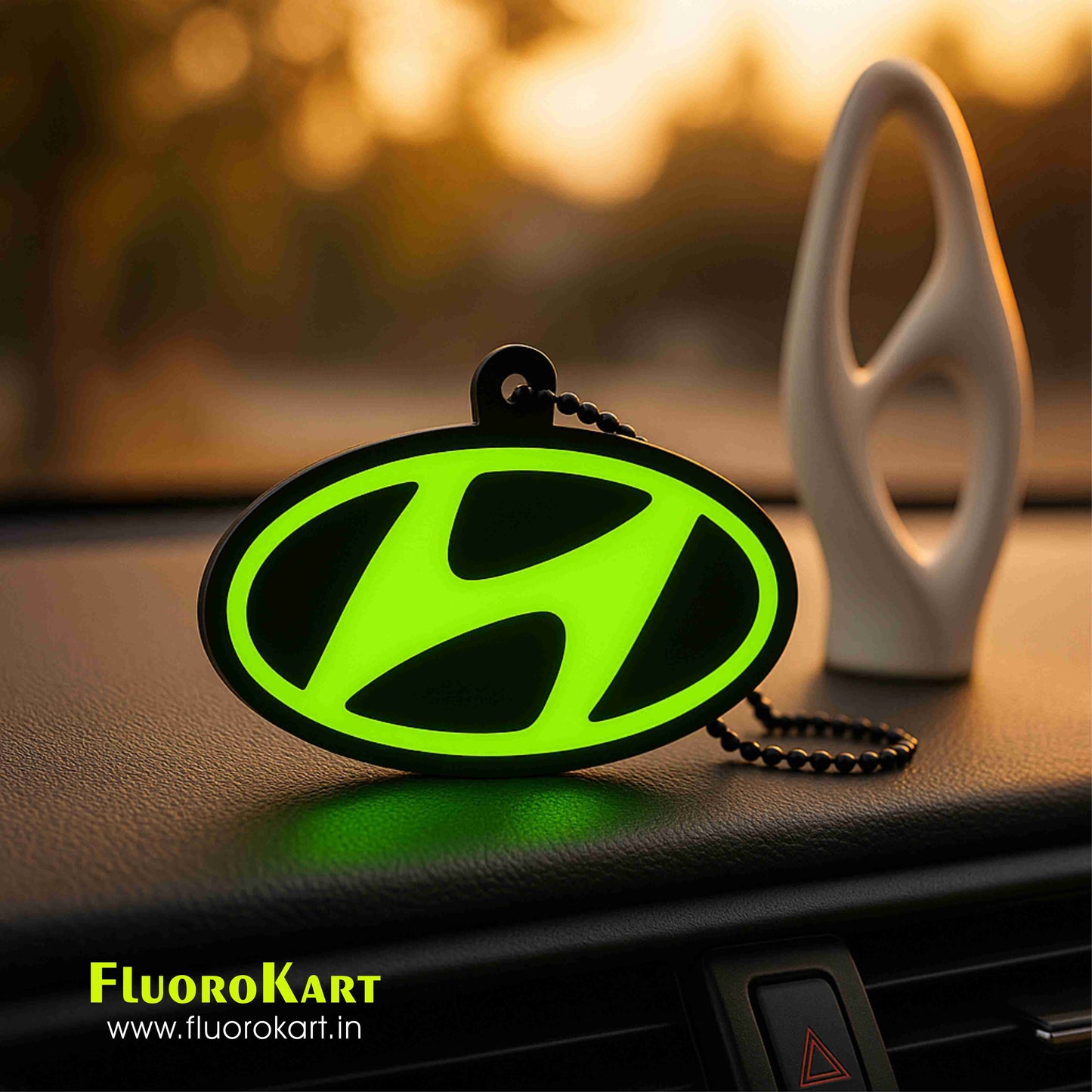 Hyundai Logo – Fluorescent Car Mirror Hanging Charm