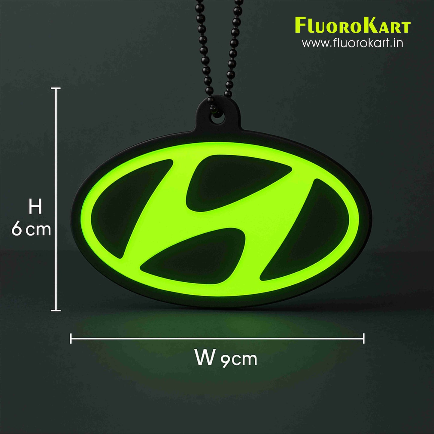 Hyundai Logo – Fluorescent Car Mirror Hanging Charm