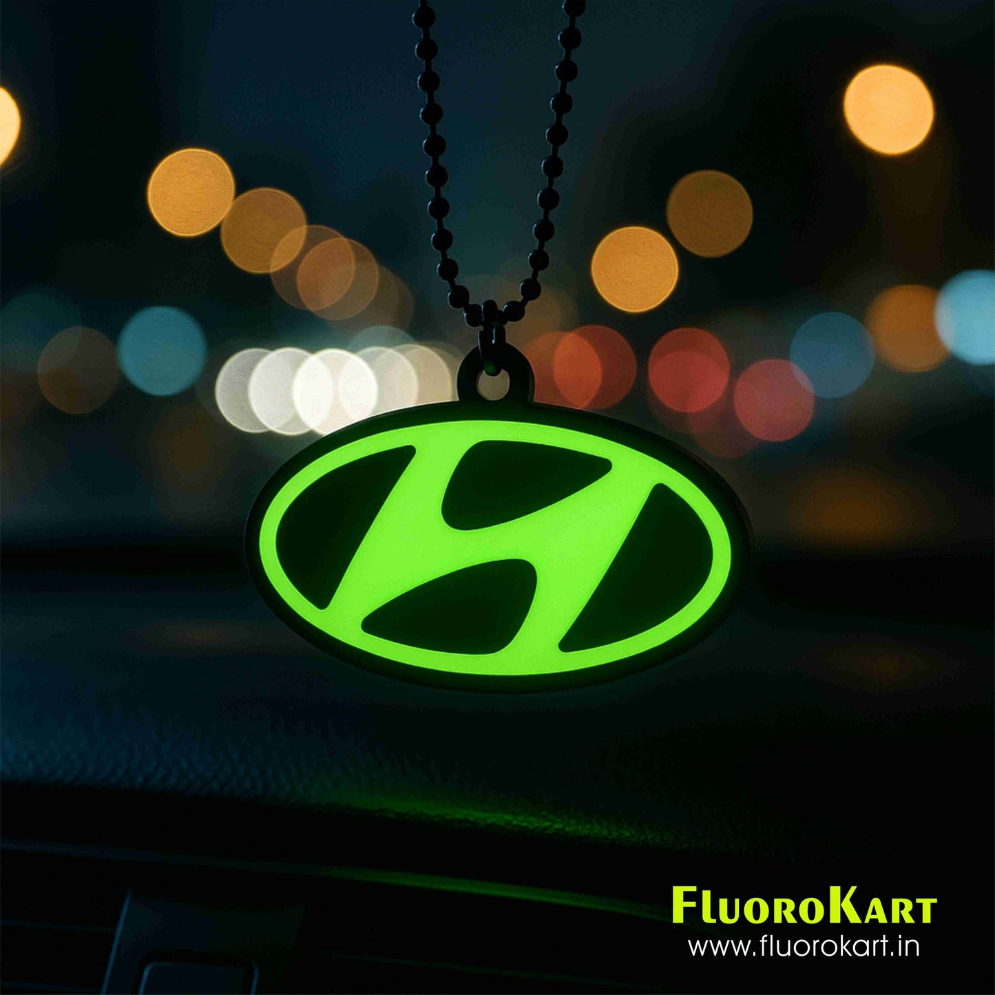 Hyundai Logo – Fluorescent Car Mirror Hanging Charm