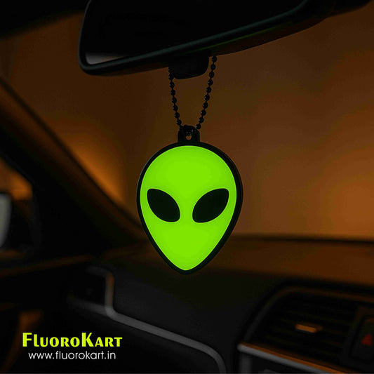 Alien Head – Fluorescent Car Mirror Hanging Charm