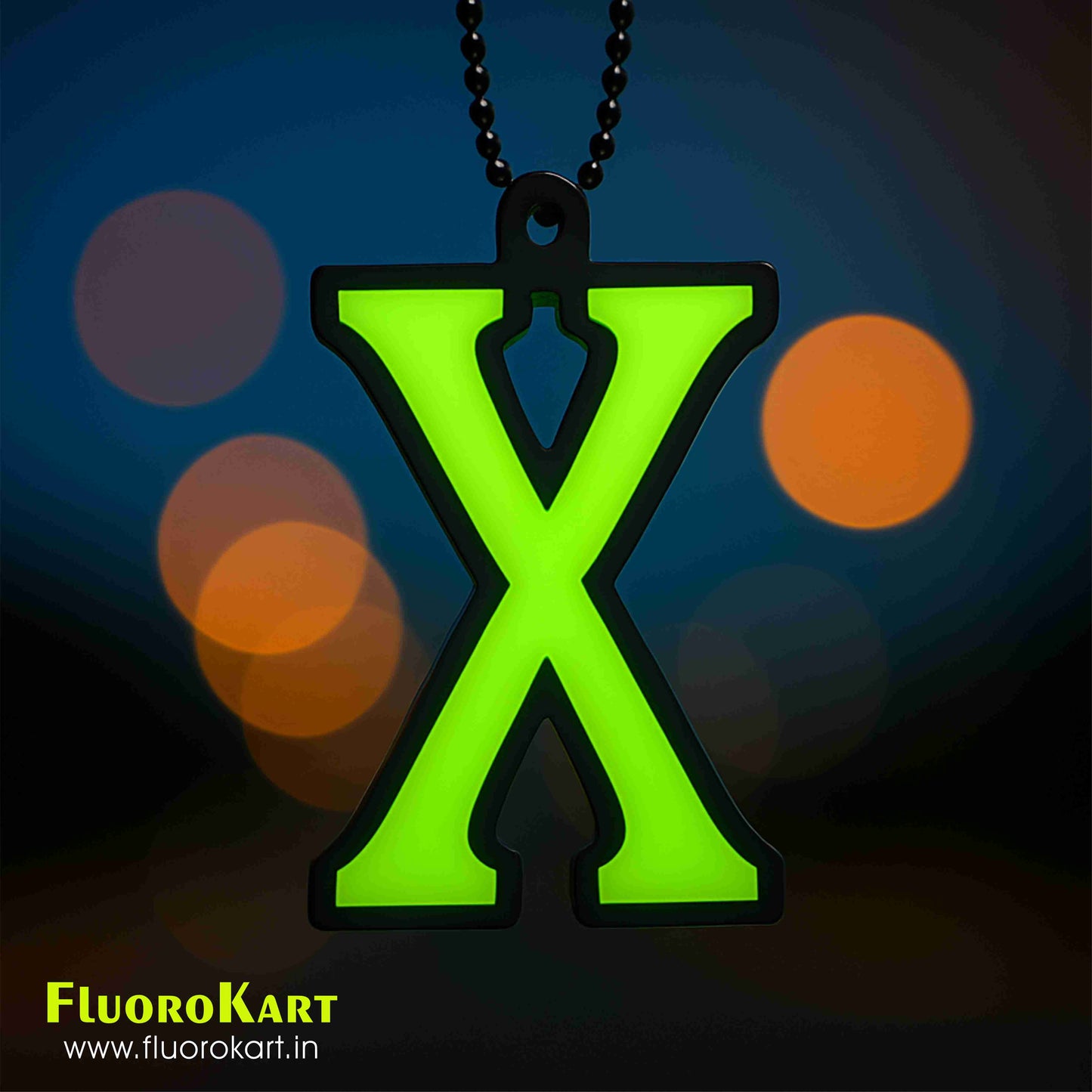 X Symbol – Fluorescent Car Mirror Hanging Charm