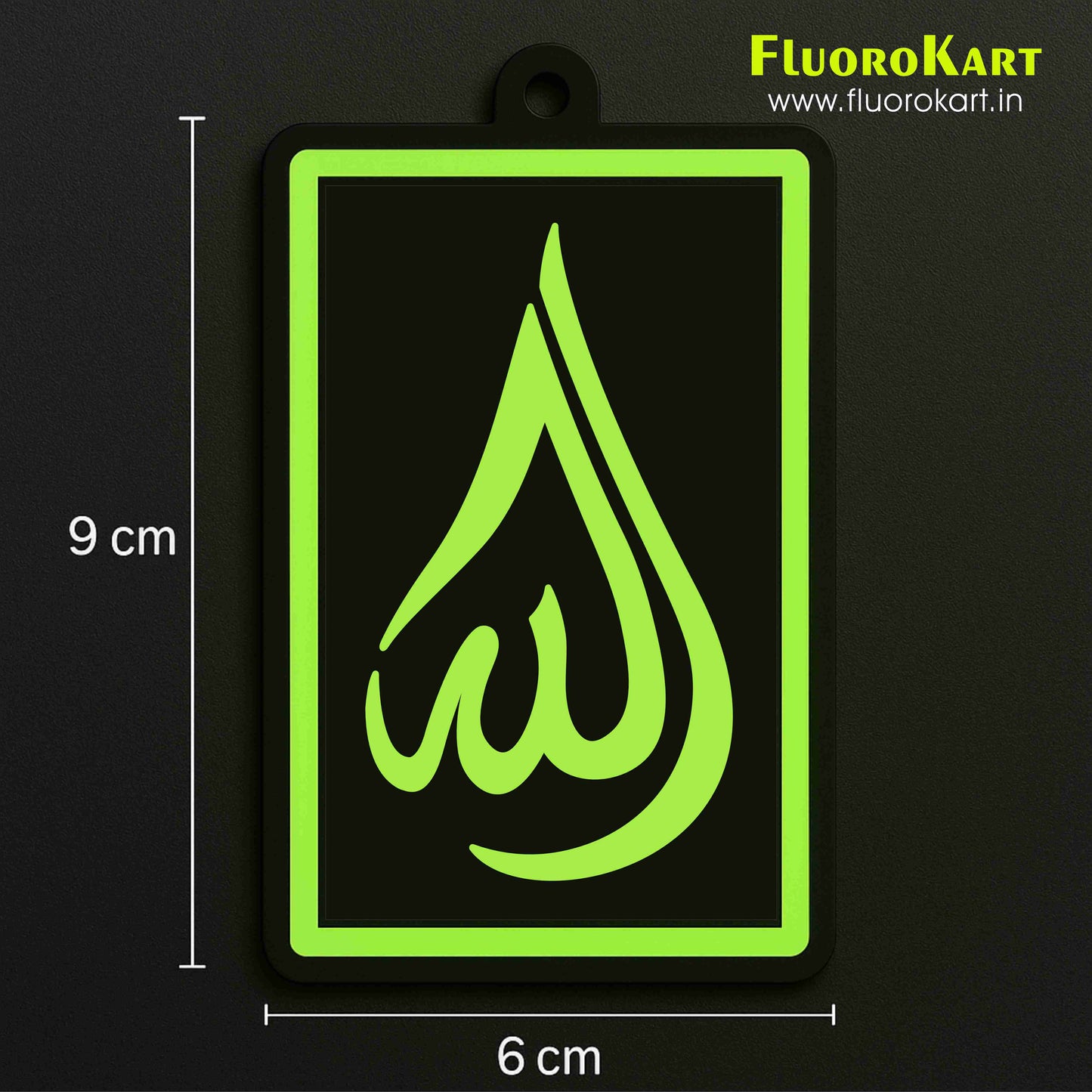 Allah Symbol – Fluorescent Car Mirror Hanging Charm