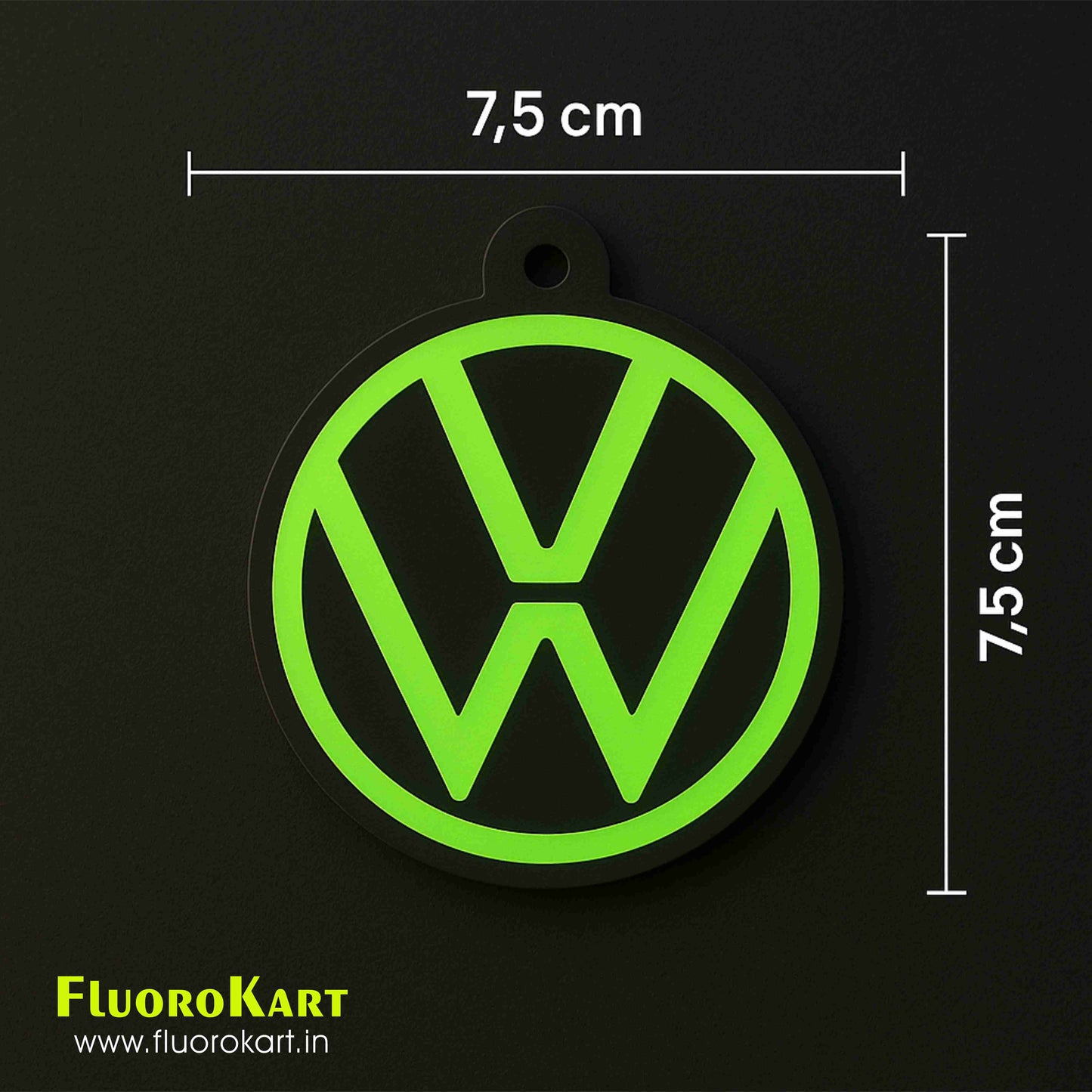 Volkswagen Logo – Fluorescent Car Mirror Hanging Charm