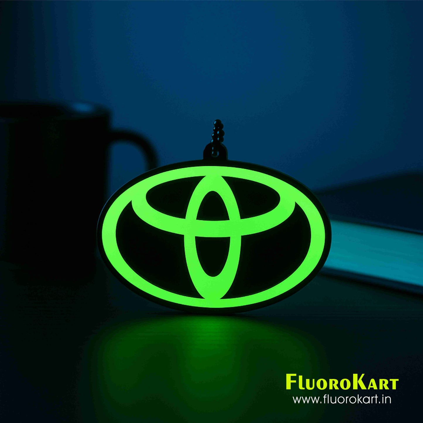 Toyota Logo – Fluorescent Car Mirror Hanging Charm
