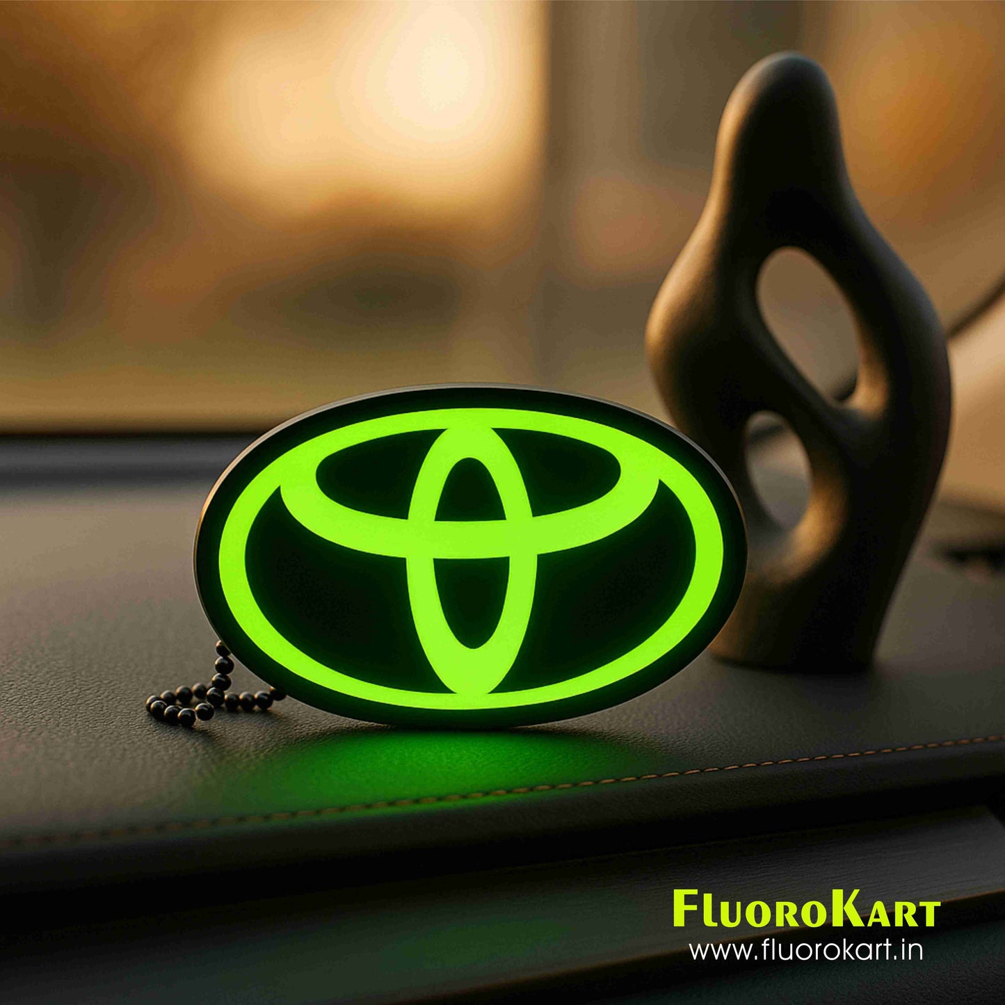 Toyota Logo – Fluorescent Car Mirror Hanging Charm