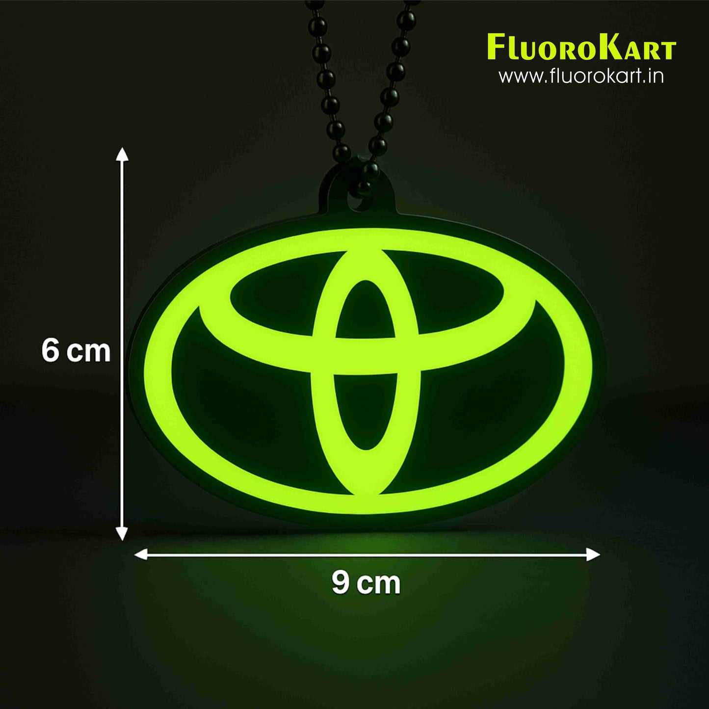 Toyota Logo – Fluorescent Car Mirror Hanging Charm