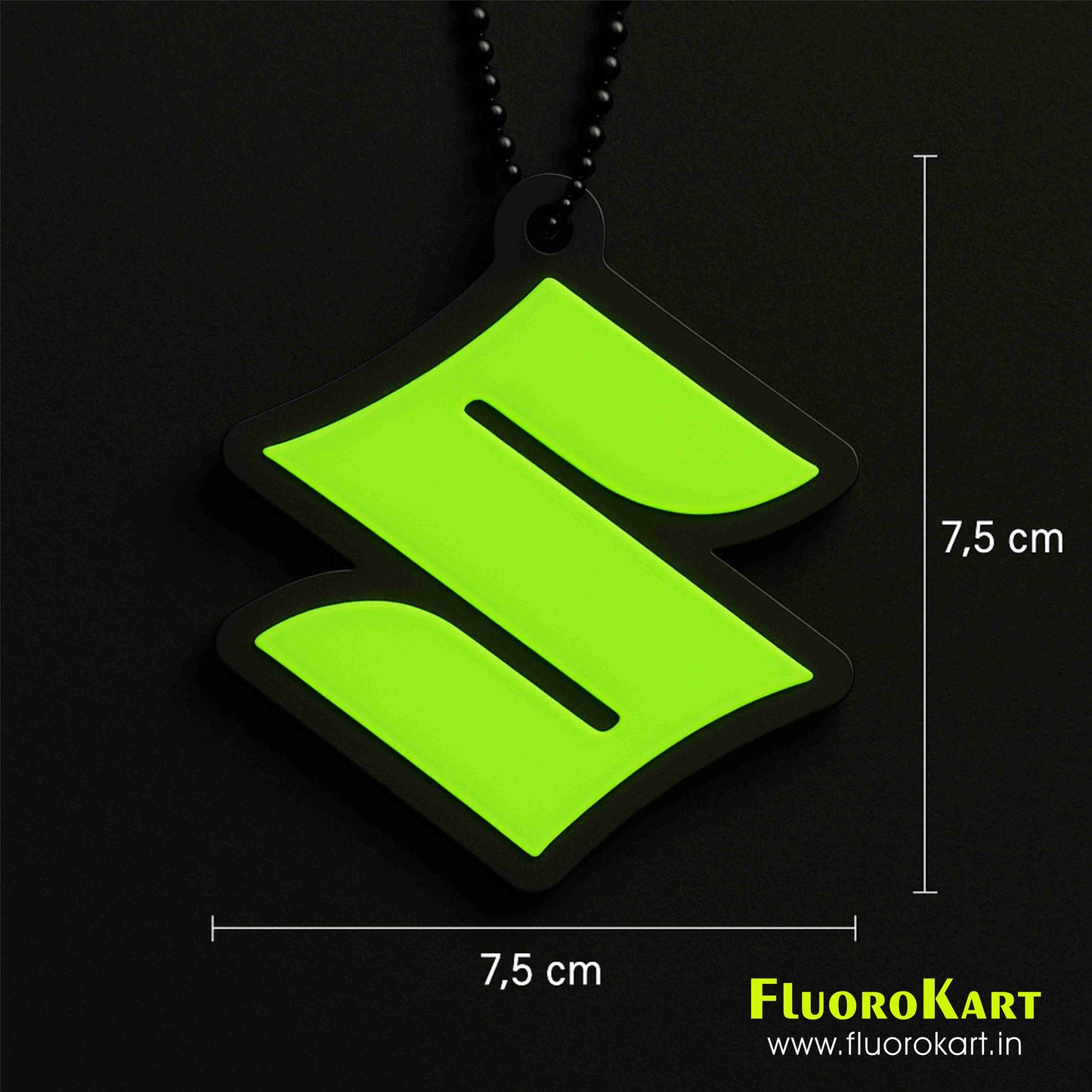 Suzuki Logo – Fluorescent Car Mirror Hanging Charm