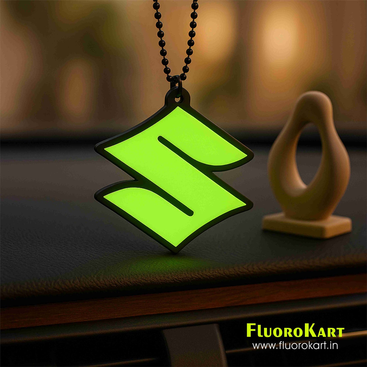 Suzuki Logo – Fluorescent Car Mirror Hanging Charm