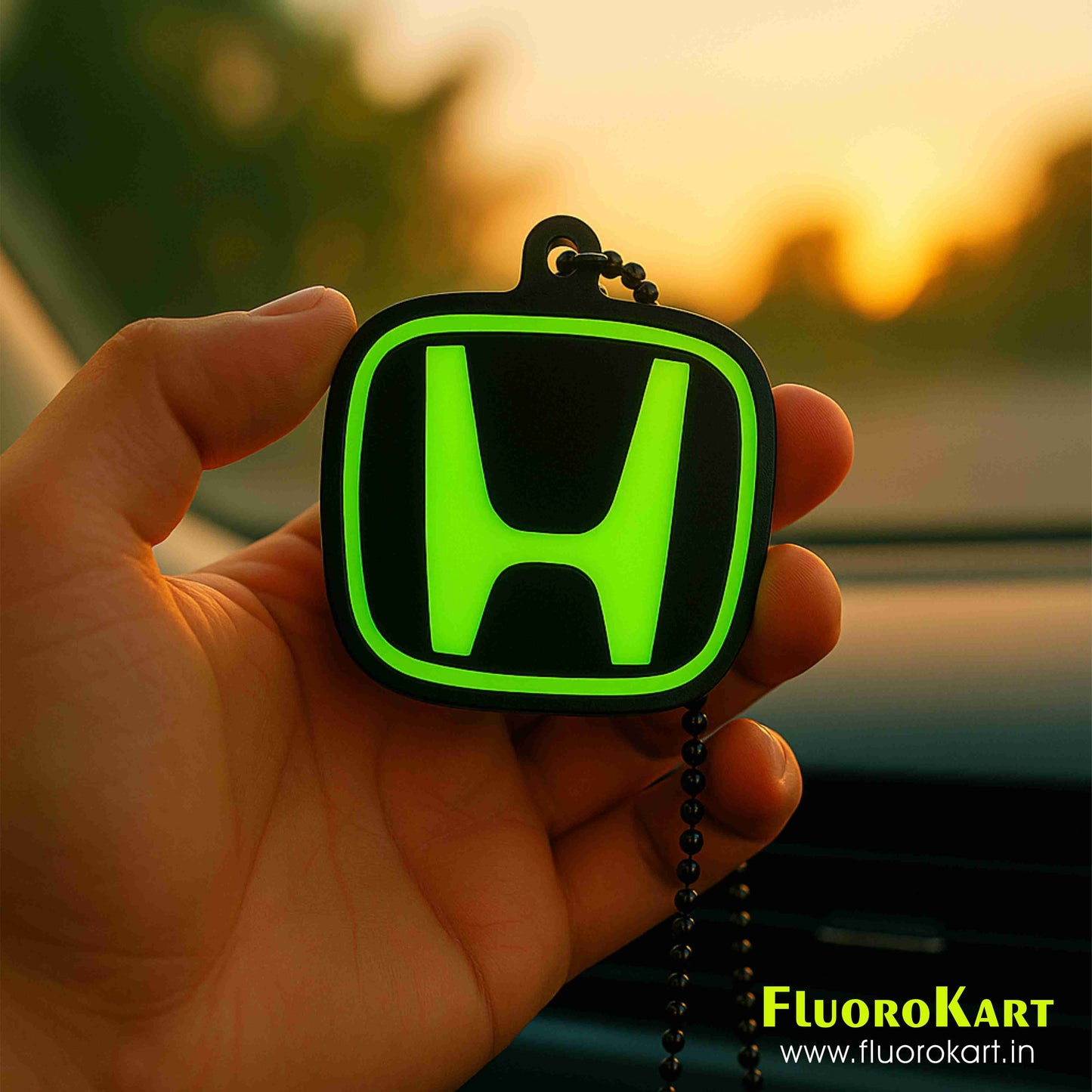 Honda Logo – Fluorescent Car Mirror Hanging Charm