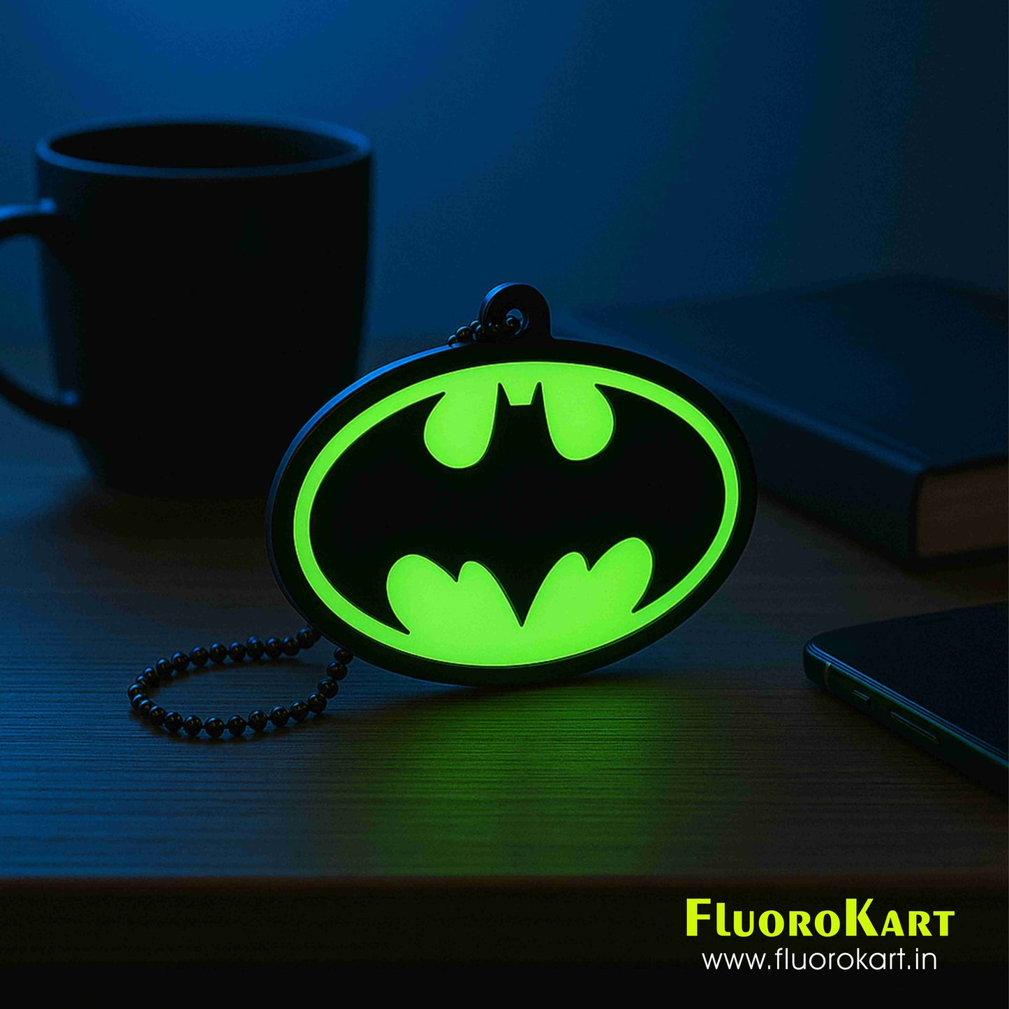 Batman Logo – Fluorescent Car Mirror Hanging Charm