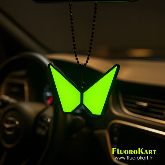 Mahindra Logo – Fluorescent Car Mirror Hanging Charm