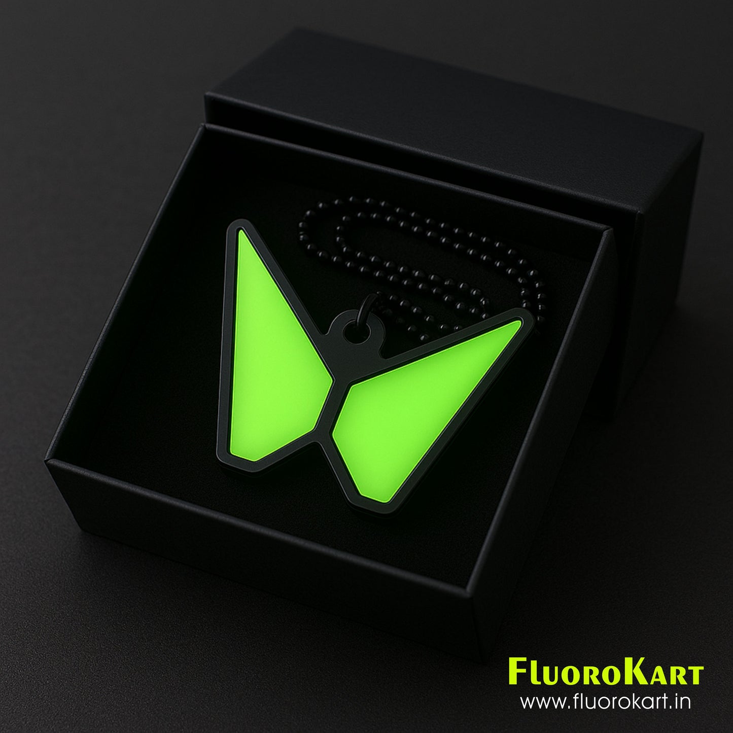 Mahindra Logo – Fluorescent Car Mirror Hanging Charm